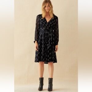 Ba&sh Memory Noir Lady Dress Black Boho Party Evening Women’s Size 6